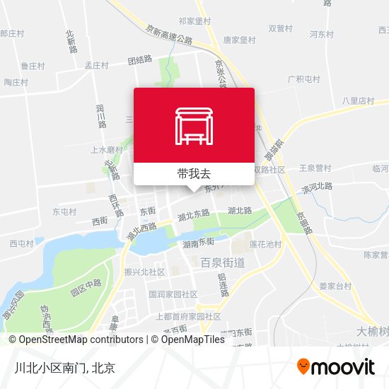 川北小区南门地图