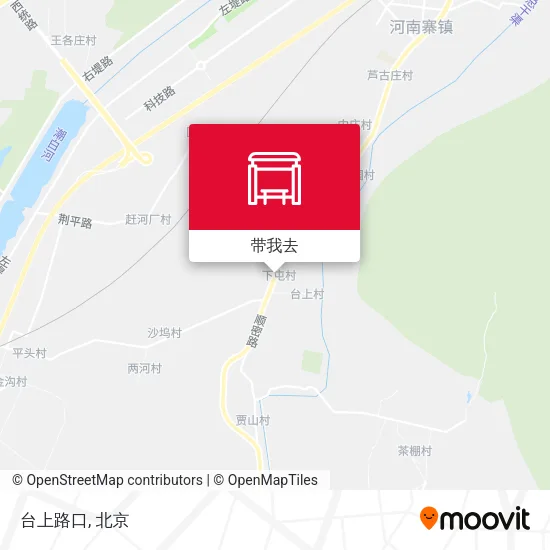 台上路口地图