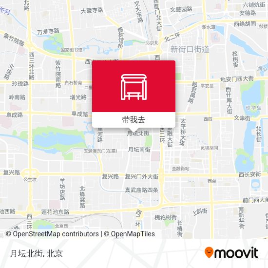 月坛北街地图