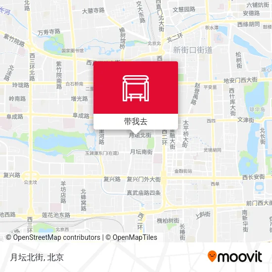 月坛北街地图