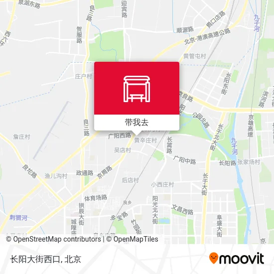 长阳大街西口地图