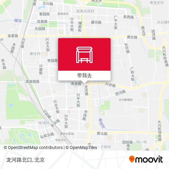 龙河路北口地图