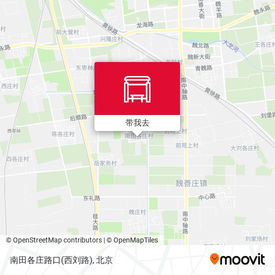 南田各庄路口(西刘路)地图