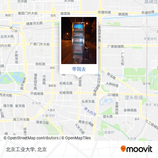 北京工业大学地图