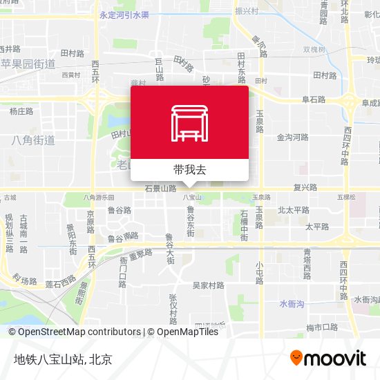 地铁八宝山站地图