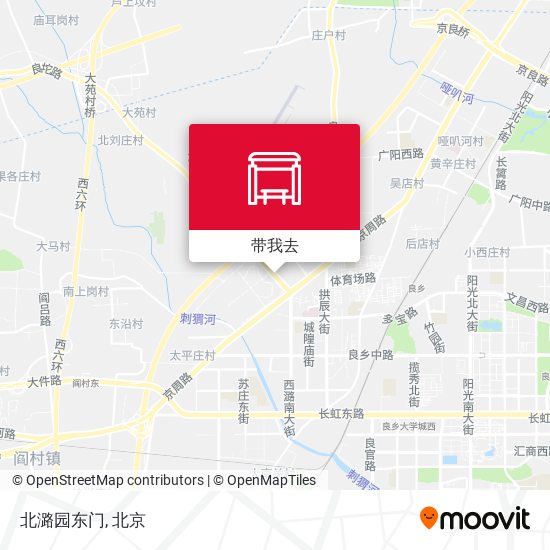 北潞园东门地图