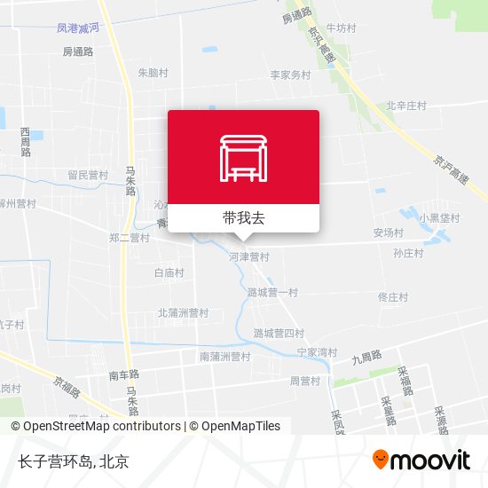 长子营环岛地图