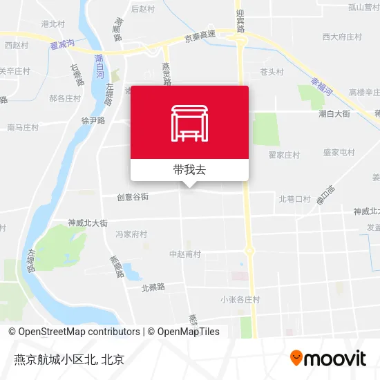燕京航城小区北地图