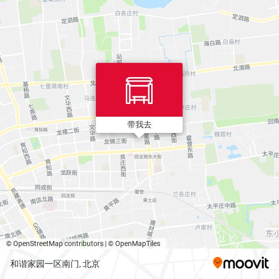 和谐家园一区南门地图