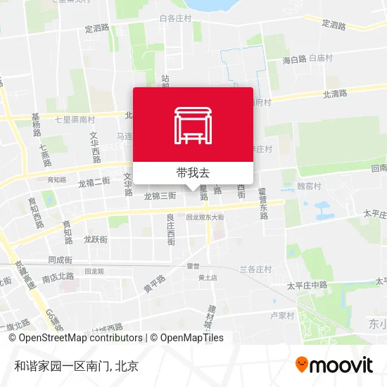 和谐家园一区南门地图