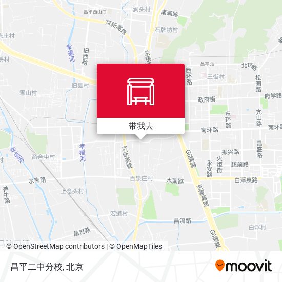 昌平二中分校地图