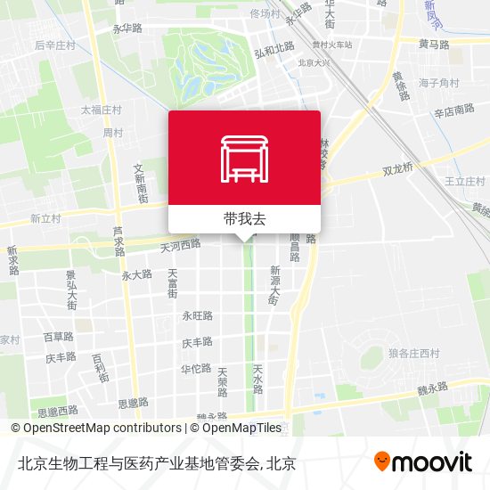 北京生物工程与医药产业基地管委会地图