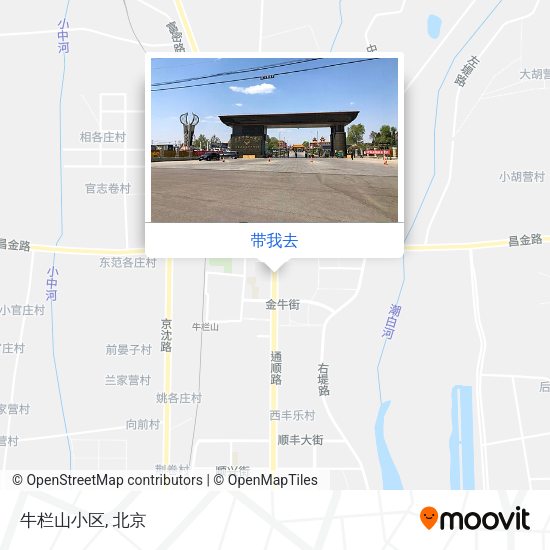 牛栏山小区地图