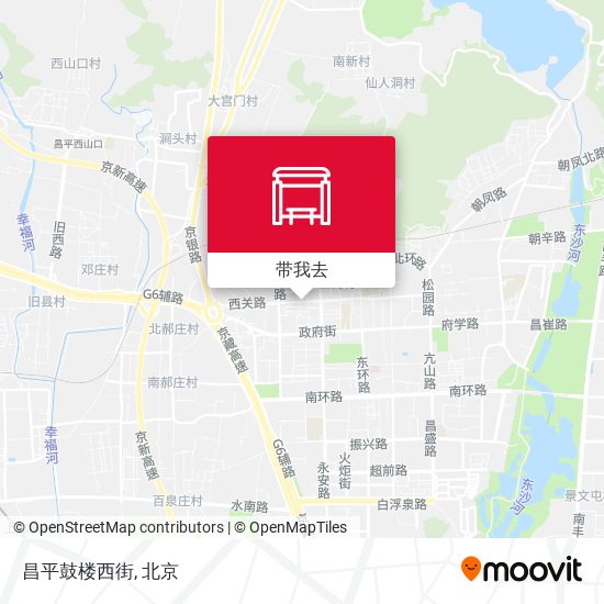 昌平鼓楼西街地图