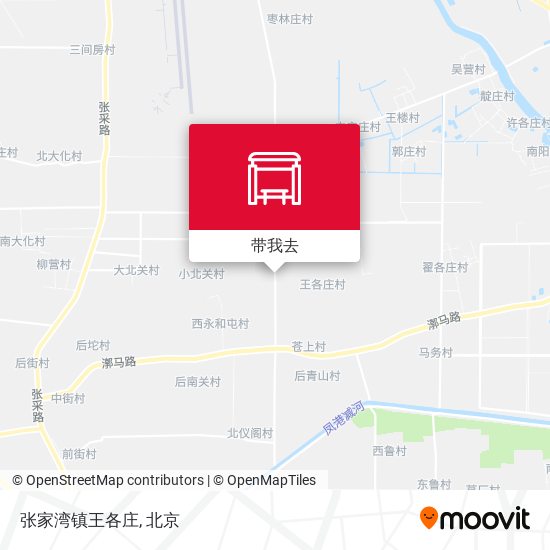 张家湾镇王各庄地图