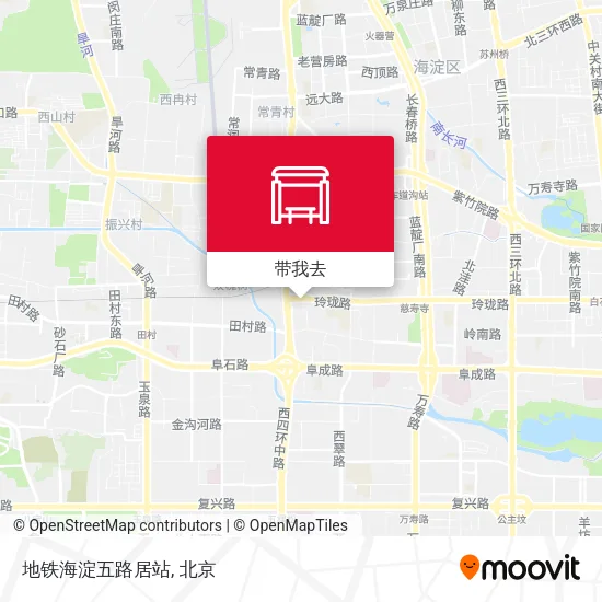 地铁海淀五路居站地图