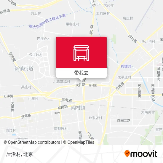 后沿村地图
