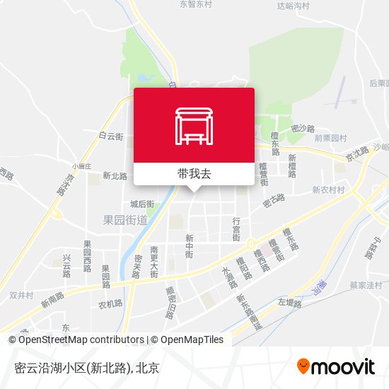 密云沿湖小区(新北路)地图