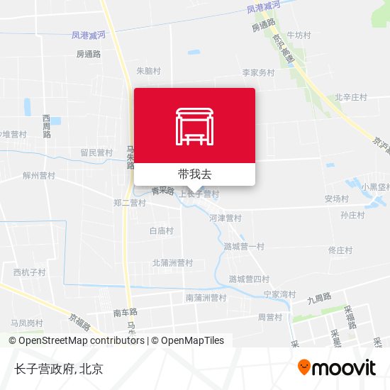 长子营政府地图
