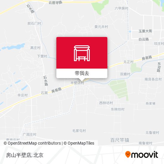 房山半壁店地图