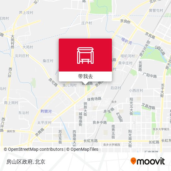 房山区政府地图
