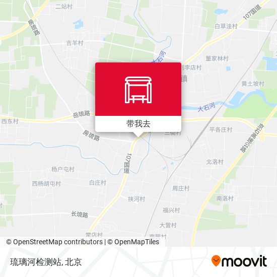 琉璃河检测站地图