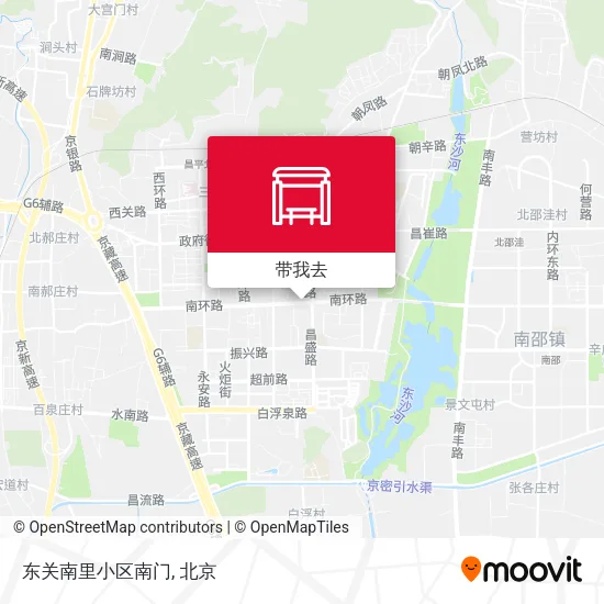 东关南里小区南门地图