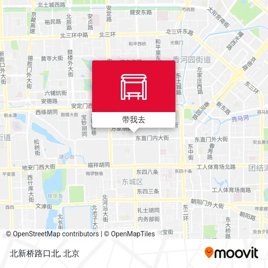 北新桥路口北地图