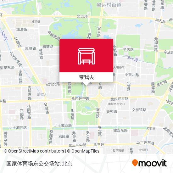 国家体育场东公交场站地图