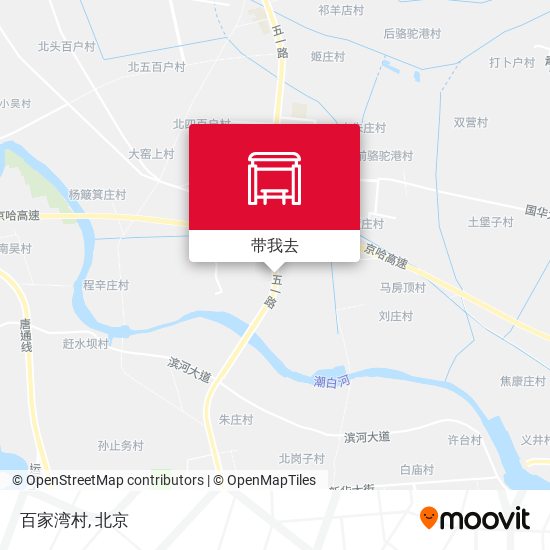 百家湾村地图