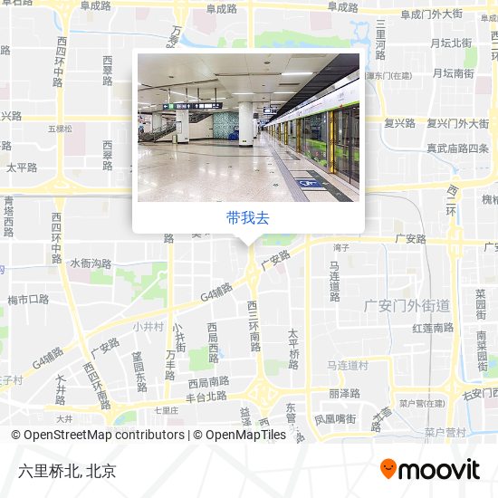六里桥北地图