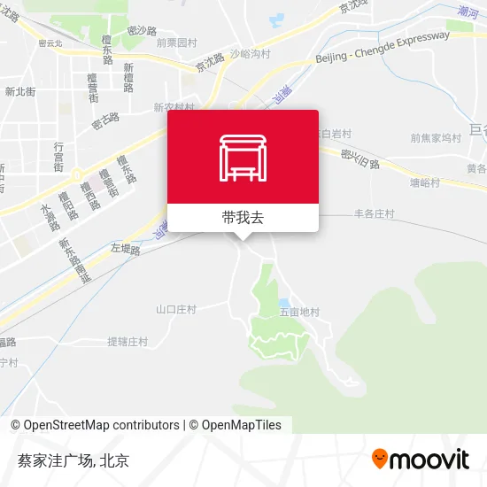 蔡家洼广场地图