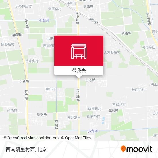 西南研垡村西地图