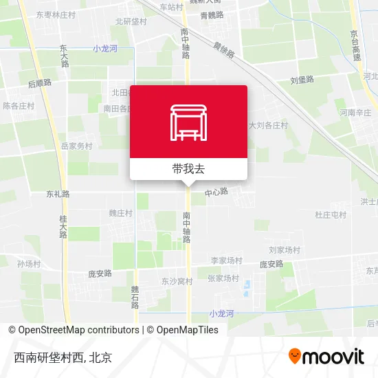西南研垡村西地图