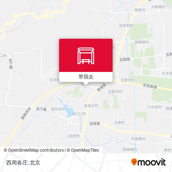 西周各庄地图