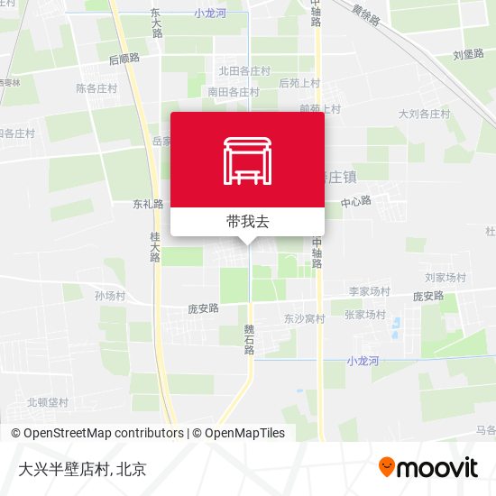 大兴半壁店村地图