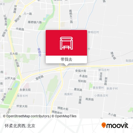 怀柔北房西地图