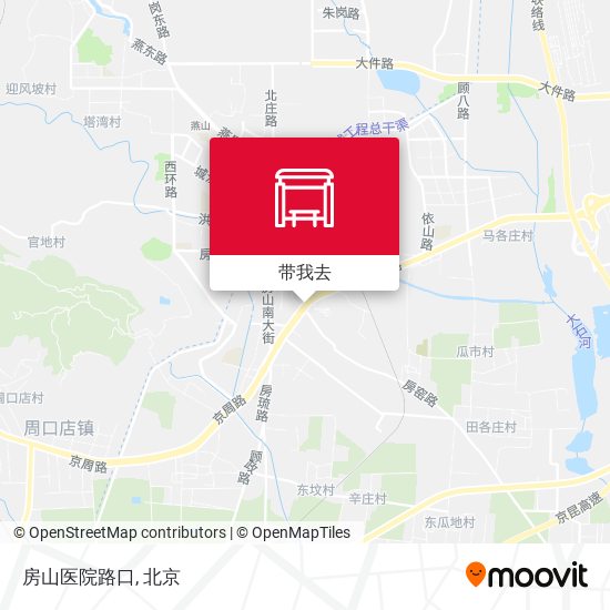 房山医院路口地图