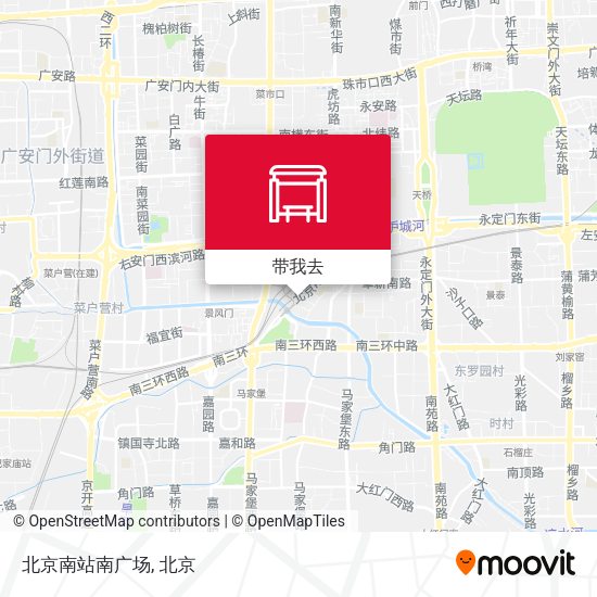 北京南站南广场地图