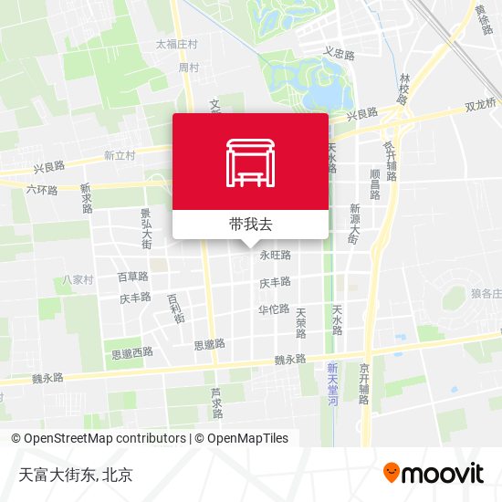 天富大街东地图