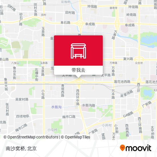 南沙窝桥地图