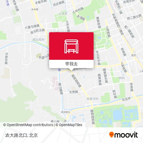 农大路北口地图