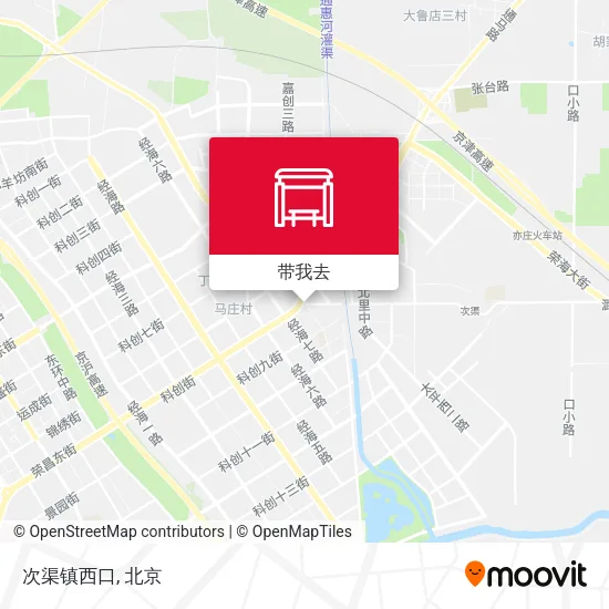 次渠镇西口地图