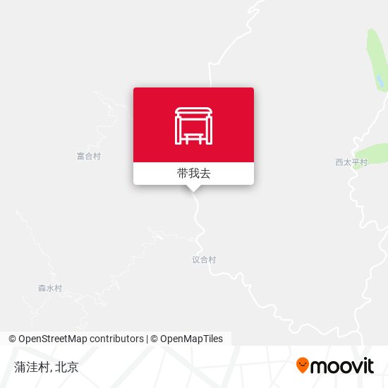 蒲洼村地图