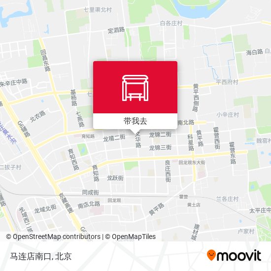 马连店南口地图