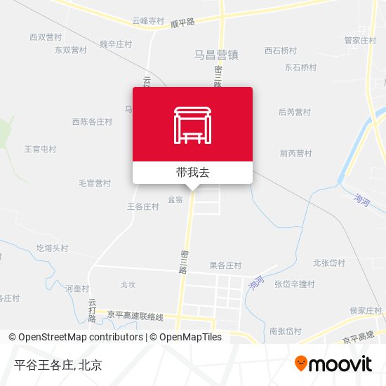 平谷王各庄地图