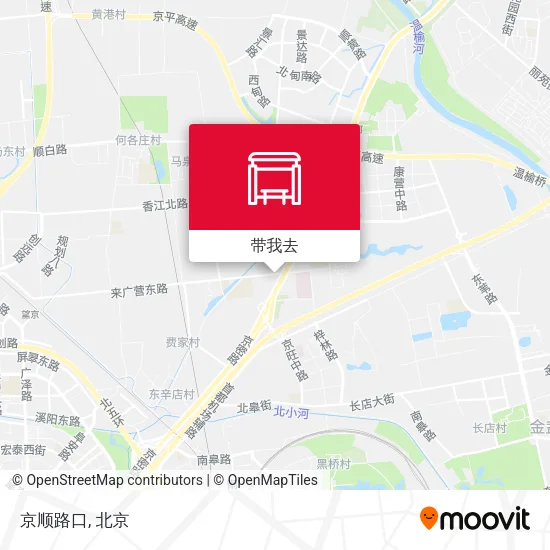 京顺路口地图