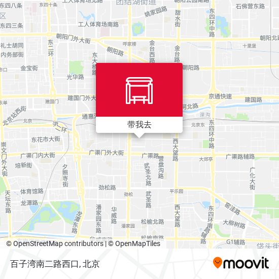 百子湾南二路西口地图