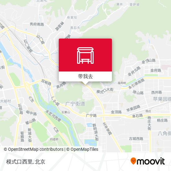 模式口西里地图