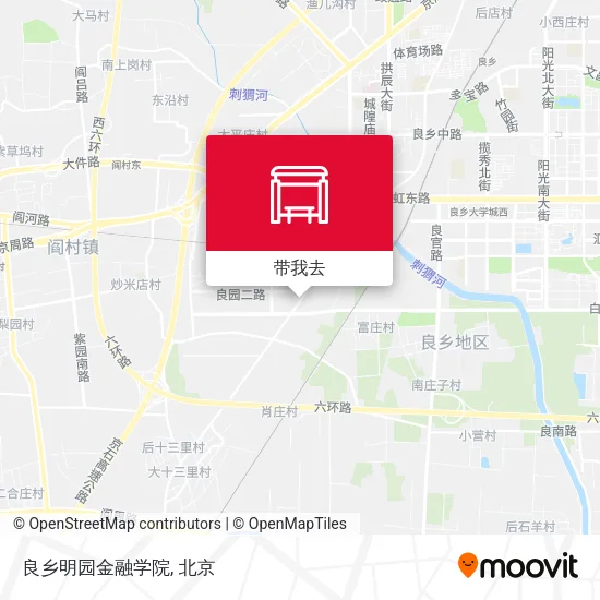 良乡明园金融学院地图
